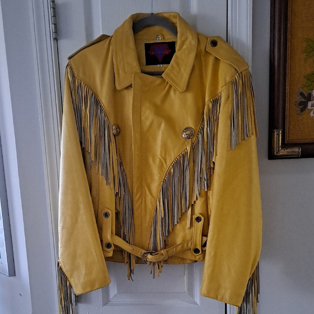 Yellow Fringe Jacket